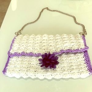 Handmade crochet handbag